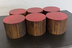 1045 Hot Rolled Steel Round Bar Rod 3.25″ Diameter x 2.50″ Length (6 PC LOT)