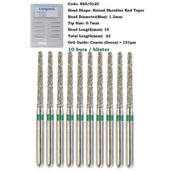 Dental Diamond Burs FG Round End Taper 856 850 Super Coarse Fine High Speed Burr