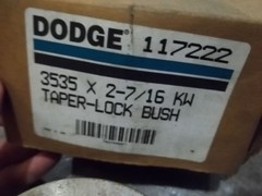 NIB DODGE 117222 3535 X 2-7/16 KW TAPER LOCK BUSHING 2-7/16″ (F6)