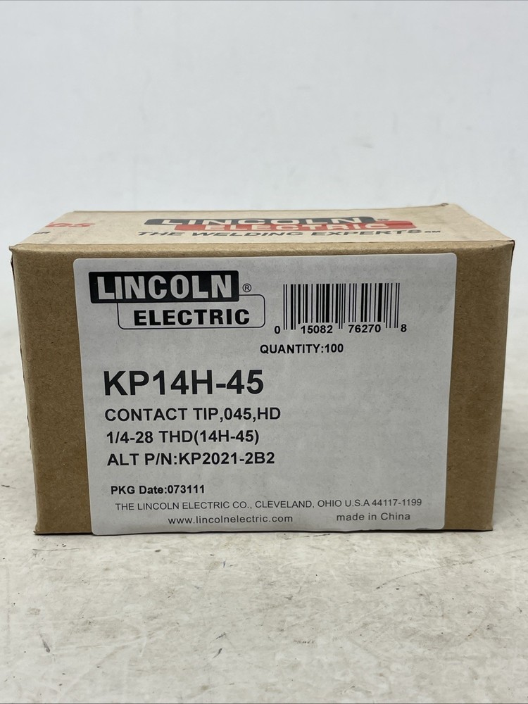 BRAND NEW! 100 Pack Lincoln Electric Contact Tip Heavy Duty .045 in KP14H-45 (4)
