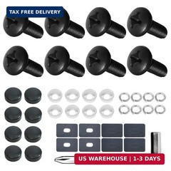 M5 License Plate Screws for Tesla & BMW – Black Stainless Steel License Plate Bo