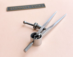 STARRETT No.77A Fay Spring-Type Dividers W/Square Legs; 4.0” Size & Capacity!
