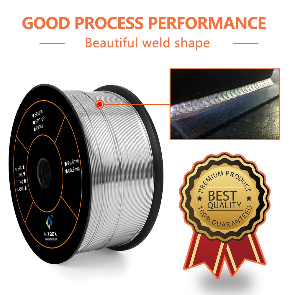Gas MIG Welding Wire ER5356 0.04″ 1.1LB Aluminum Welding Wire Low Spatter