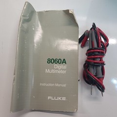 Fluke 8060A True RMS Multimeter with case & leads *Tested*