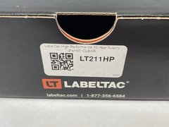 LabelTac LT211HP Pro Model High Perf. 10 Year Vinyl Label 2″ x 150′ Roll, Clear