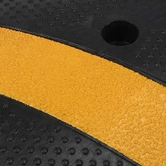 2 Pack 7 FT Rubber Speed Bump, 84″ Speed Bumps with End Caps, 25,000LBS Capacity