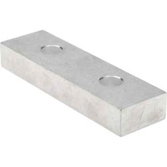 1 Pair Gibraltar Soft Aluminum Vise Jaws, Flat/No Step, 3/4″ Thick x 5″ Wide