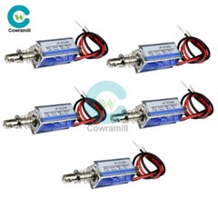 1-10PCS DC 6V 300mA 5N/10mm JF-0530B Pull Push Type DC Solenoid ElectroMagnet