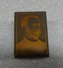 Braddock PA Lutheran Church Wood Copper Plate Photo Negative 1-1/2″ Vintage