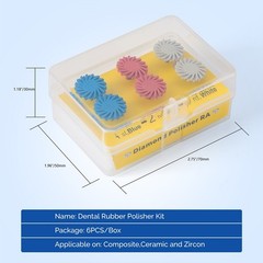 Coarse Medium Fine Dental Composite Polishing Diamond RA Disc Wheel Rubber Resin