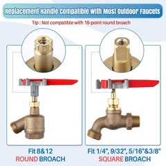 Outdoor Faucet Handle with Auxiliary Wrench for Extra as the picture shown