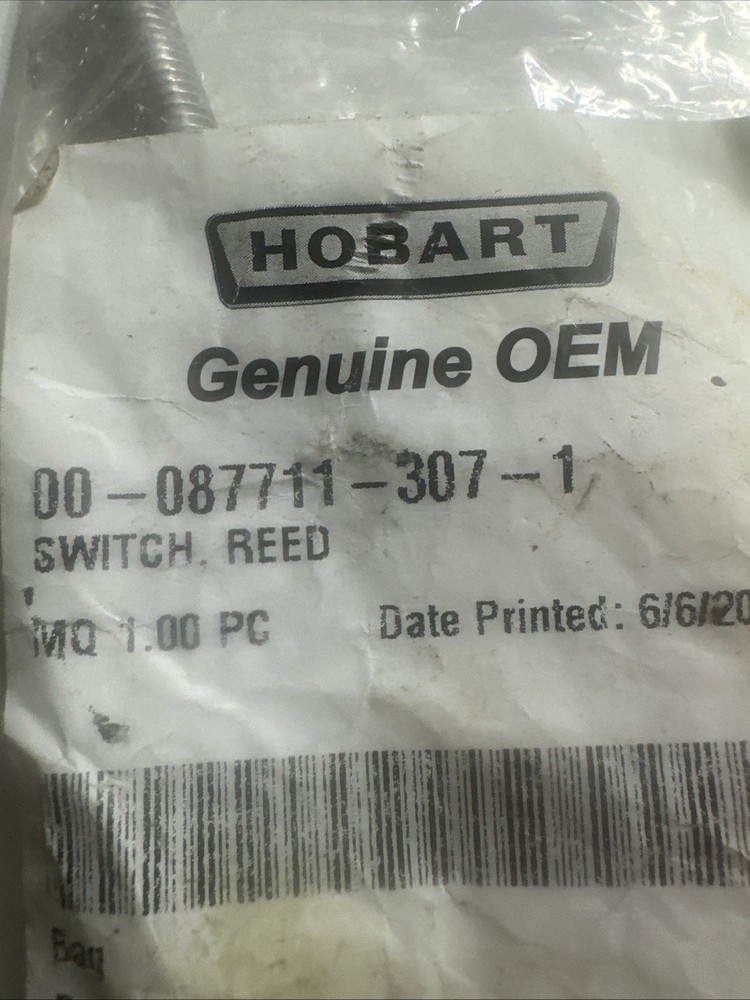 New Oem Hobart 00-087711-307-1 Reed Switch Fitting Mixers MG1532 MG2032