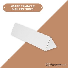 3 x 36 1/4″ White Triangle Mailing Tubes ECT-32B 50/Case