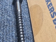 (QTY 25) MAKERS BOLT 3/8″ x 3″: Lag Screws Ruspert Weatherproof Coated Bolts