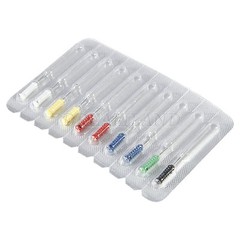 50Pcs Dental Barbed Broaches #1-6 25mm Assorted Handle Endodontic File Stainless