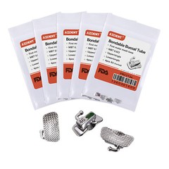 10Pack Dental Orthodontic Bondable Buccal Tubes MBT Roth 022 1st Molar Non-Conv