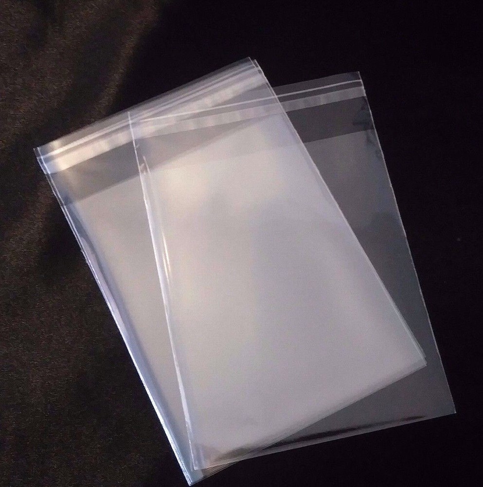 Clear Resealable Self Adhesive Seal Cello Lip 5″ x 6″ Plastic Bags 1.2 Mil