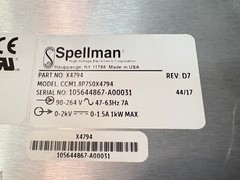 Pre Owned | Spellman X4794 / CCM1.8P750X4794 High Voltage XRay Power Supply Unit