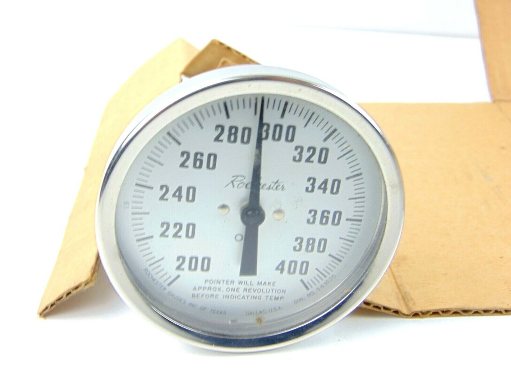 Vintage Rochester Thermometer 0-400 Degrees Fahrenheit 1748-90