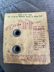 Teenuts – Steel Threads In Wood, Various Sizes, See Description And Pictures
