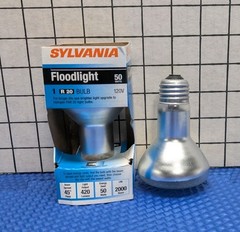 (4)SYLVANIA 50W R20 Narrow Floodlight Philips Director Track Hi Hat Long Neck
