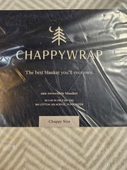ChappyWrap 5800-17 60″ x 80″ Harborview Herringbone Light Grey Blanket