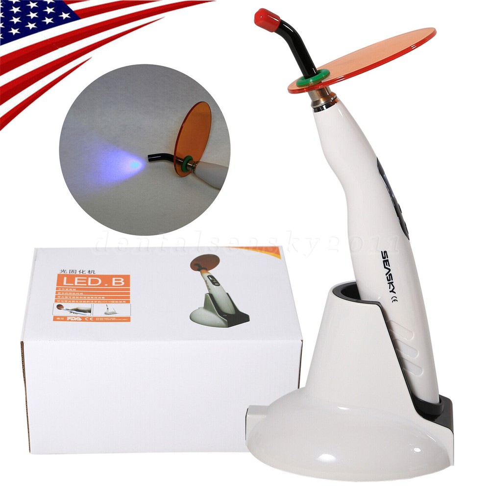 Wireless Cordless LED.B Dental Curing Light Lamp Teeth Whitening woodpecker type
