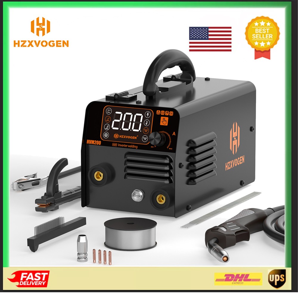 200Amp LIft TIG Gasless MIG Stick 3IN1 MIG Welder 110/220V IGBT Inverter