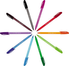 Inkjoy 100ST Ballpoint Pens | Medium Point (1.0Mm) | Classic Colours | 4 Count