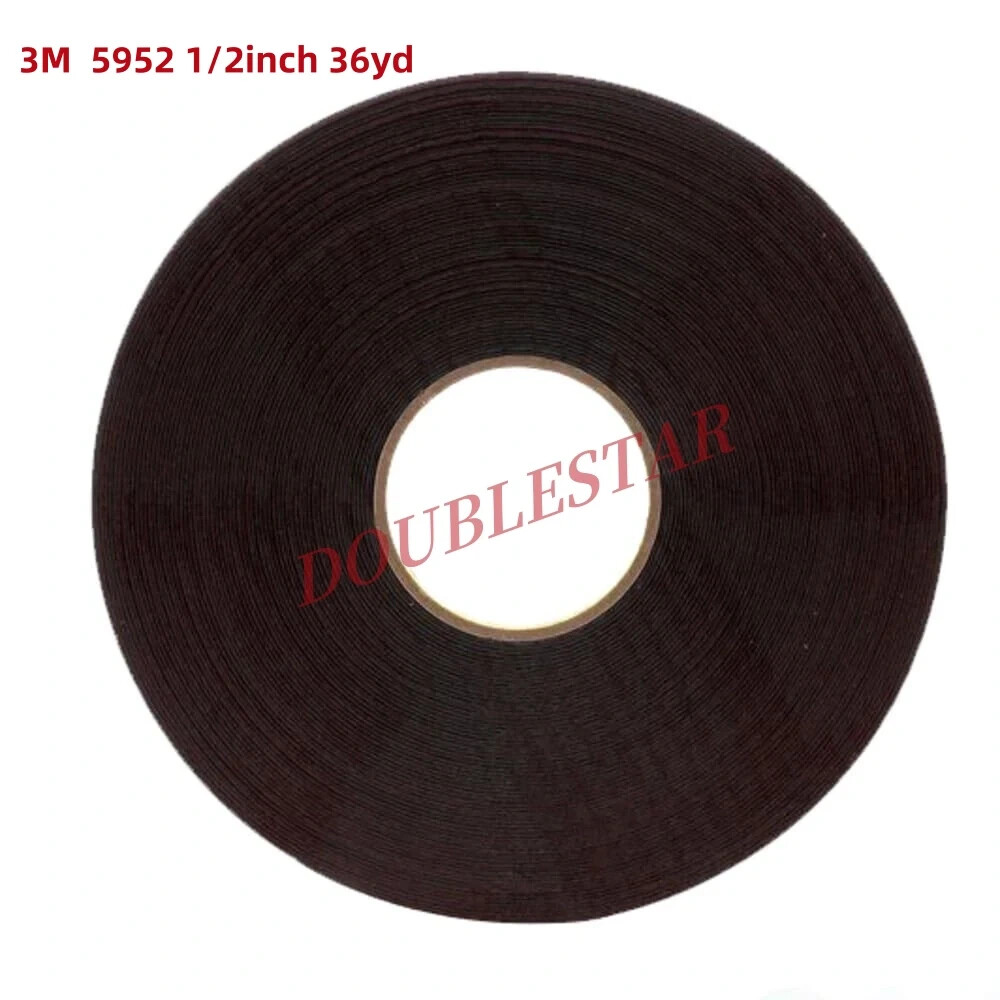 3M 5952 VHB Tape, Black 1/2″ Wide x 36 Yards Long, 45.0 Mil (Pack of 1)