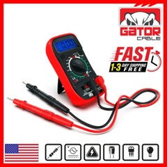 Digital Multimeter AC DC Voltmeter Ammeter Ohmmeter Volt Tester Meter 9V Power