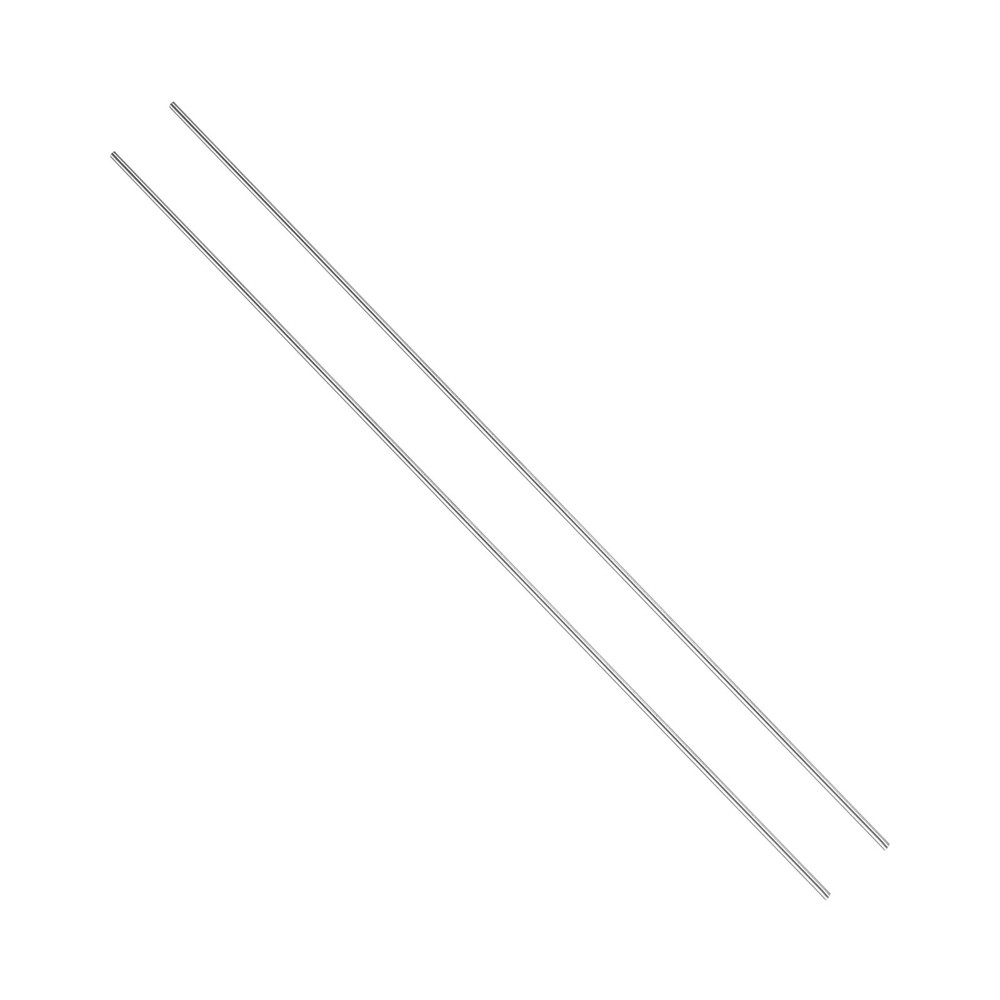 2 pcs 3.5mm Dia 305mm Length GR5 Metal Solid TC4 Titanium Round Bar[0.14 x 12IN]