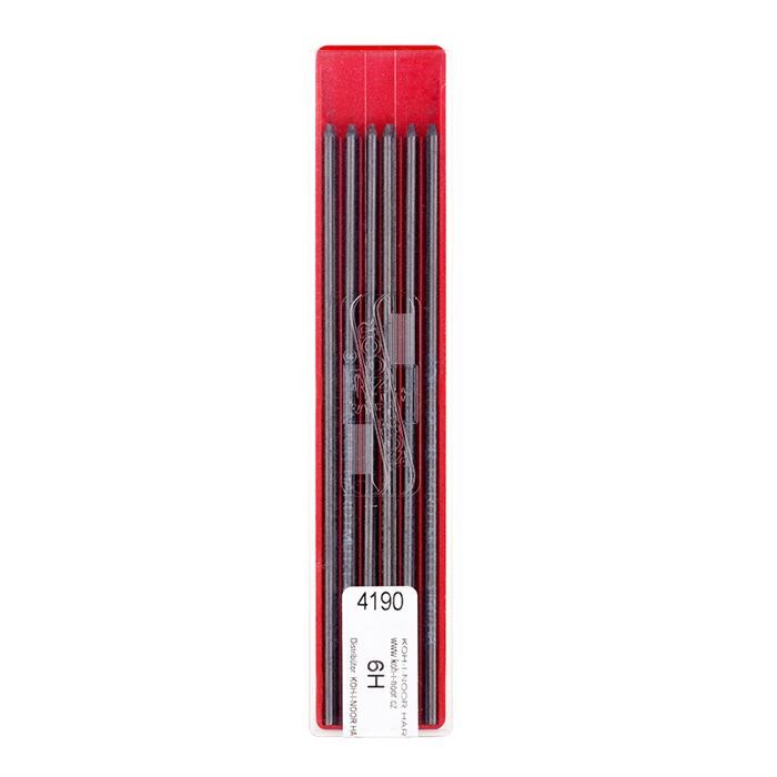 Koh I Noor graphite lead 2.0mm x 120mm 4190 6H – pack of 12 leads