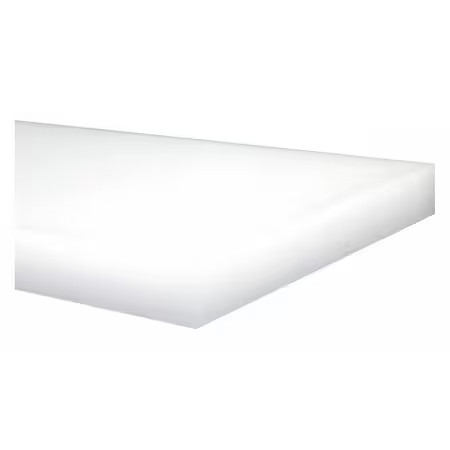 Off-White Hdpe Sheet Stock 48″ L X 12″ W X 0.375″ Thick, 1Zak6
