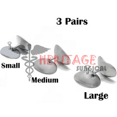 3 Pairs S M L Eye Shield Ocular Sclera Protection Laser Tattoo Remove Eyelid