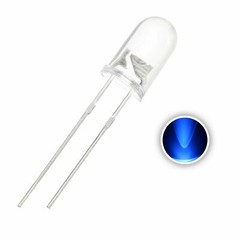 Clear Blue LED 5mm T1-3/4 460nM Super Bright Transparent 10x 25x 50x Pkgs