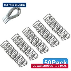 50 Pcs 1/16″ Wire Rope Thimbles M2 Cable Thimbles 304 Stainless Steel Thimble Ri