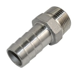 1″ in MALE NPT Thread to 3/4″Barb Hose Tail End Pipe Connector Stainless Steel