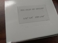 CAT40-ER32, ER16 4 Collet chucks each, 18 ER32-19 ER16 Collets, 10 Pull studs