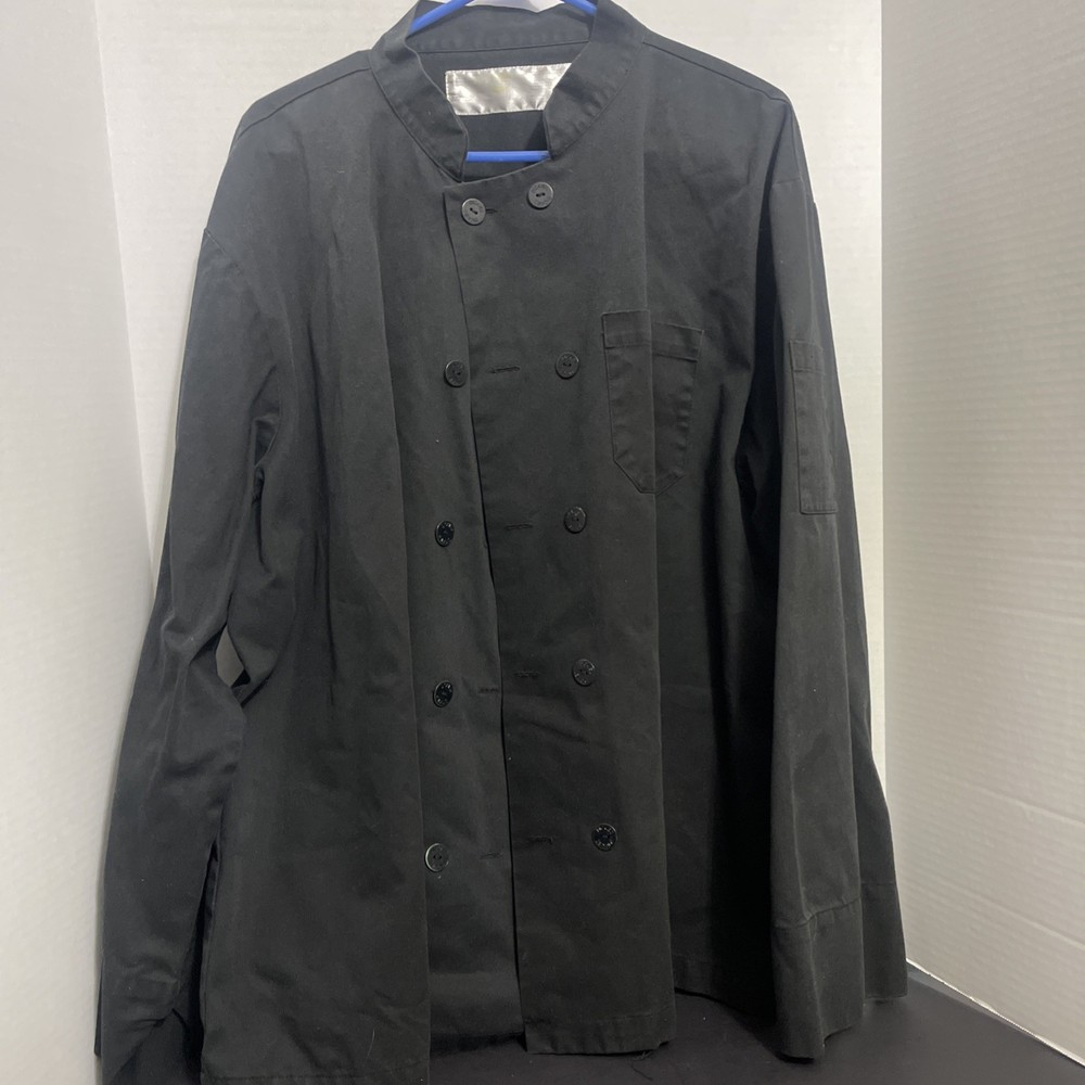 Vintage Dickies Chef Coat Black Long Sleeve Men’s 2XL Black