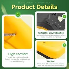 Yellow 2 Seats For John Deere Gator XUV 620i XUV 850D 4X2 HPX 4X4 HPX Gator