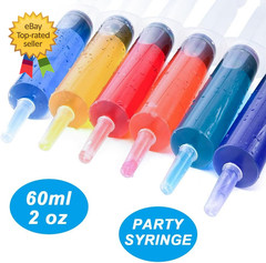 4 Pack 60ml Large Plastic Syringe Tip Cap Sterile Sealed Liquid Dispensing Kit