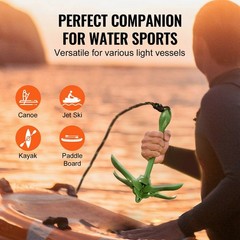 3.5lb 26.2ft/8m Foldable Anchor Kit Buoy Snap Hook and Storage Bag