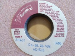 ToolPro Bay State DISH Grinding Wheel 6″ X 1/2″ X 1-1/4″ 17A-60-J8-V56
