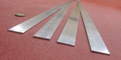 6061 T6 Aluminum Bar, 1/16″ (.062″) Thick x 1.00″ Wide x 36″ Length, 4 pcs