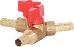 Corrosion-Resistant 5/16″ Y-Shaped Brass Shut-Off Valve for High-Temperature Use