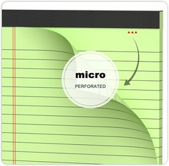 Small Legal Pads 5X8 Colored, 6 Pack Note Pads 5X8, Perforated Pink Legal Pad Co