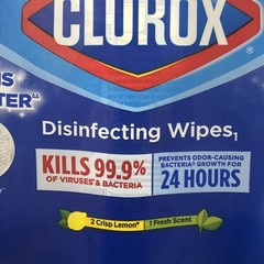 New Clorox Disinfecting Cleaning Wipes Crisp Lemon & Fresh Scent 3 Pack 105 Ct