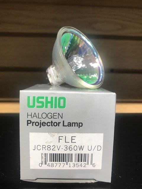 USHIO FLE HALOGEN PHOTO LAMP 360W 82V GX5.3 JCR82V-360W U/D NEW