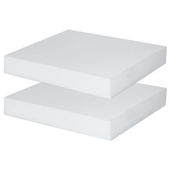 Polyurethane Foam 2 PCS 16 x 12 x 2 inch, High Density Cushion Foam for Seat …